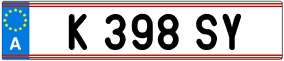 Trailer License Plate